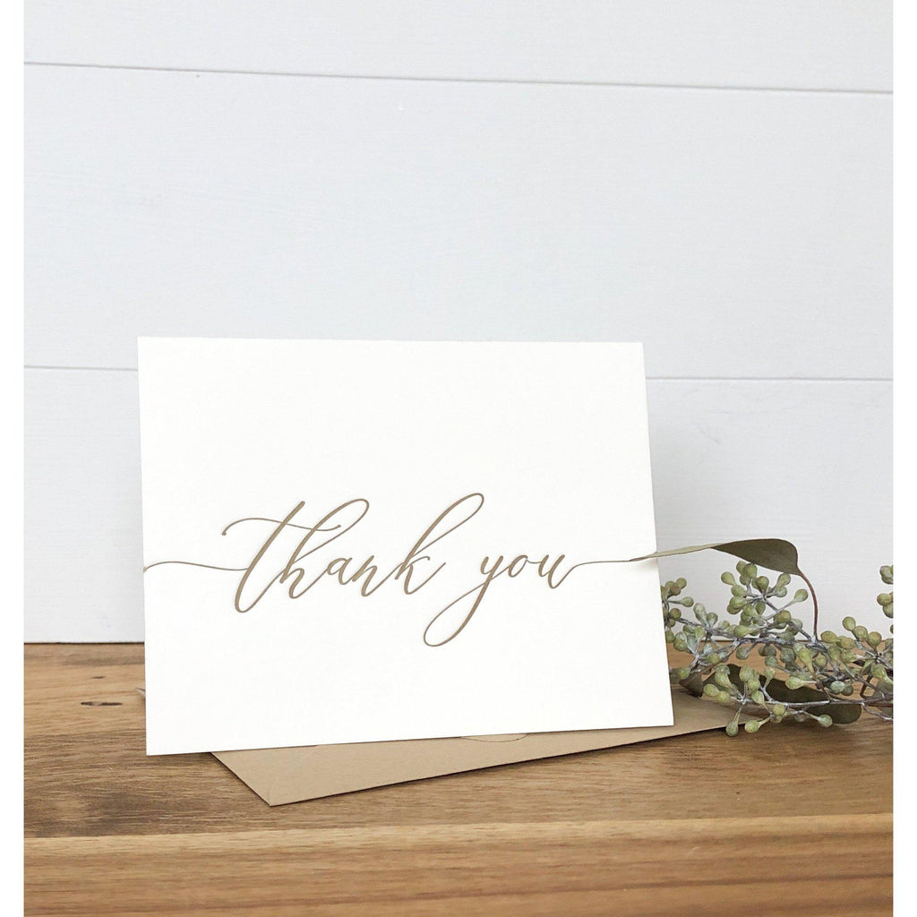 ELSA Wedding Vendor Thank You Cards Printed on Premium Card Stock With  Envelopes, Folded Card or Flat Card 