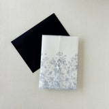 Romantic Blue Toile Wedding Invitation Wrap for DIY wedding
