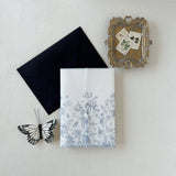 Romantic Blue Toile Wedding Invitation Wrap for DIY wedding