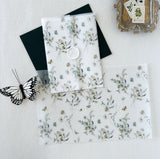 Elegant Wildflower Vellum Jacket for DIY Wedding Invitation