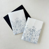 Romantic Blue Toile Wedding Invitation Wrap for DIY wedding