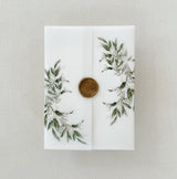 Elegant Greenery Floral Vellum Jacket for DIY Wedding Invitation