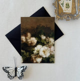 Ivory Floral Vellum Jacket for Wedding, Fine Art Wedding Invitation Wraps, Elegant Greenery