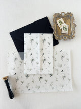Greenery Leaves Vellum Wrap for DIY Wedding Invitation
