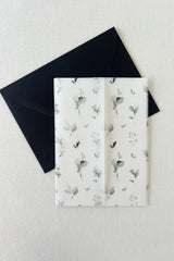 Greenery Leaves Vellum Wrap for DIY Wedding Invitation