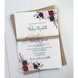 Rustic Elegant Wedding Invitation-Wedding Invitation Suite-Love of Creating Design Co.