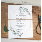 Greenery Wedding Invitation, Modern Wedding Invitation-Wedding Invitation Suite-Love of Creating Design Co.