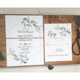 Greenery Wedding Invitation, Modern Wedding Invitation-Wedding Invitation Suite-Love of Creating Design Co.