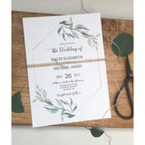 Greenery Wedding Invitation, Modern Wedding Invitation-Wedding Invitation Suite-Love of Creating Design Co.