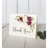 Marsala Wedding Thank You Card-Thank You-Love of Creating Design Co.