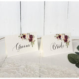 Marsala Place Cards, Escort Cards-Place Cards-Love of Creating Design Co.