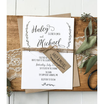 Modern Rustic-Wedding Invitation Suite-Love of Creating Design Co.
