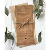 Distressed Wood-Wedding Invitation Suite-Love of Creating Design Co.