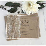 Vintage Lace, Rustic Kraft-Wedding Invitation Suite-Love of Creating Design Co.