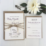 Rustic Vintage Lace-Wedding Invitation Suite-Love of Creating Design Co.