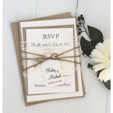 Rustic Vintage Lace-Wedding Invitation Suite-Love of Creating Design Co.