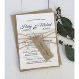 Rustic kraft, Modern-Wedding Invitation Suite-Love of Creating Design Co.