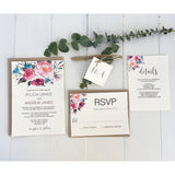 Modern Floral-Wedding Invitation Suite-Love of Creating Design Co.