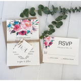 Modern Floral-Wedding Invitation Suite-Love of Creating Design Co.