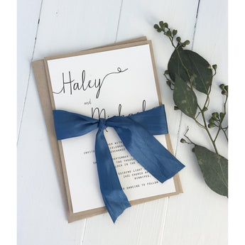 Modern Elegant Navy-Wedding Invitation Suite-Love of Creating Design Co.