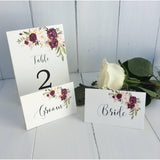 Marsala Place Cards, Escort Cards-Place Cards-Love of Creating Design Co.