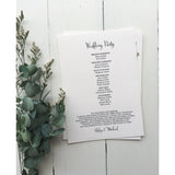 Navy and Marsala Wedding Program-Programs-Love of Creating Design Co.