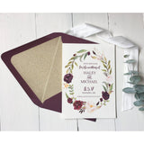 Marsala Save the Date-Save the Date-Love of Creating Design Co.