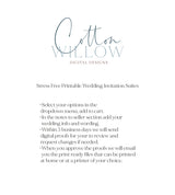 Modern Greenery Wedding Invitation Suite Printable
