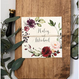 rustic boho chic wedding invitation