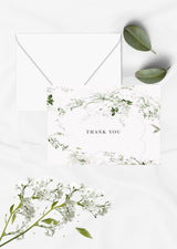 Rustic Greenery Thank you Card