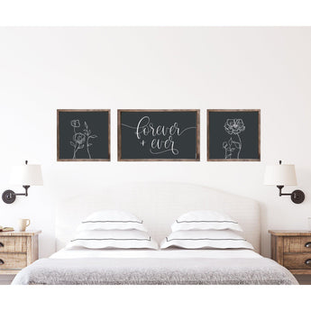 Forever and Ever Farmhouse Wood Sign