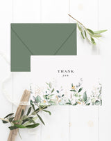 Thank You Cards Wedding, Rustic Greenery Wedding