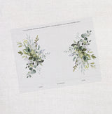 Rustic Greenery Botanical Vellum Wrap Jacket for 5 x 7 Wedding Invitation