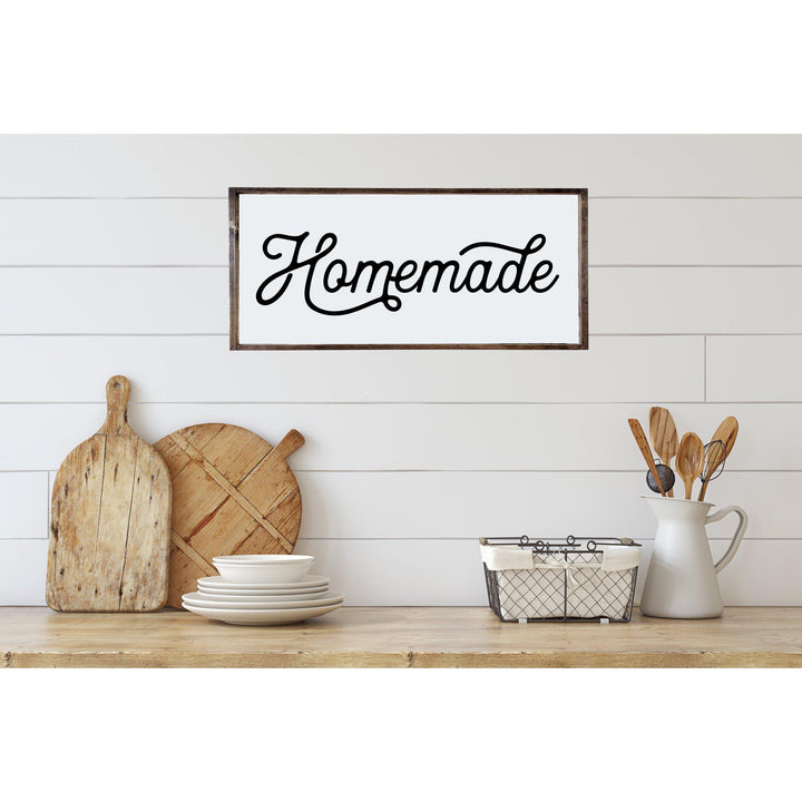 Homemade Kitchen Wood Sign