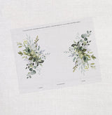 Instant Download, Rustic Greenery Wedding Invitation Vellum Wrap, Wedding Invitation Jacket, Printable Vellum, Wedding Invitation Jacket