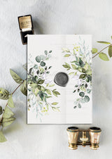 Instant Download, Rustic Greenery Wedding Invitation Vellum Wrap, Wedding Invitation Jacket, Printable Vellum, Wedding Invitation Jacket