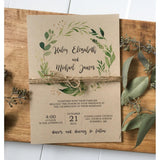 Kraft Garden-Wedding Invitation Suite-Love of Creating Design Co.