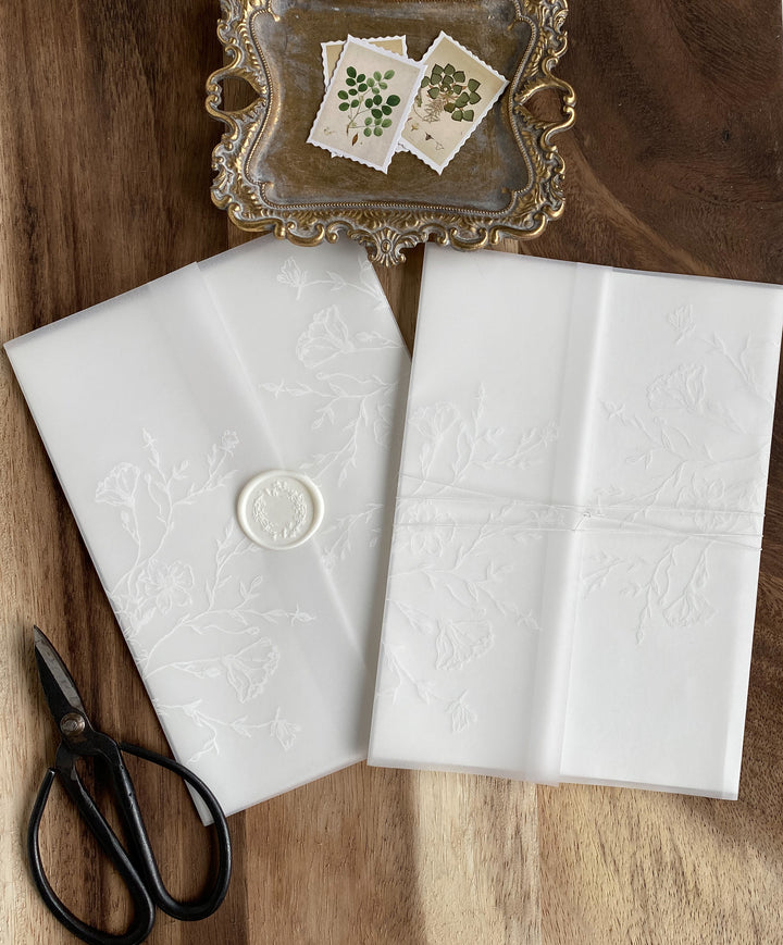 Vellum Translucent Invitation Wrap