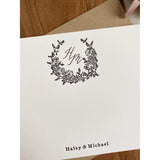 Botanical Letterpress Personalized Stationery