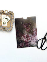 Vintage floral Vellum Wrap Jacket DIY Wedding Invitation