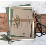 Rustic Greenery, Kraft Wedding Invitation-Wedding Invitation Suite-Love of Creating Design Co.