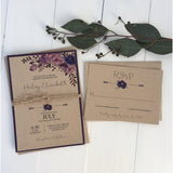 Purple Blooms-Wedding Invitation Suite-Love of Creating Design Co.