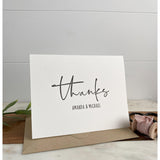 Custom Thanks Greeting Card
