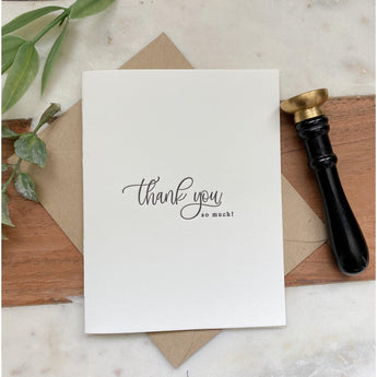 Thank You So Much Greeting Card