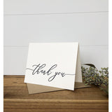 Letterpress Folded Wedding Thank You Card