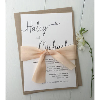 Simply Modern-Wedding Invitation Suite-Love of Creating Design Co.
