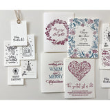 Letterpress Holiday Greeting Card and Gift card collection