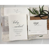 Modern Minimalist Wedding Invitation