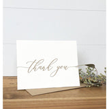 Letterpress Folded Wedding Thank You Card