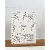 Letterpress Note Card, For I know the plan the Lord Has